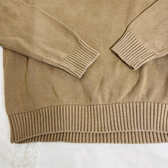 Size Brown Tan Large Cowboy Teddy Bear crew neck sweater 100% cotton - Picture 7 of 7